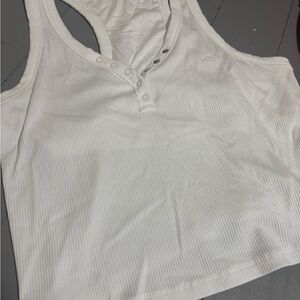 Offline by Aerie Ribbed Henley Tank Top